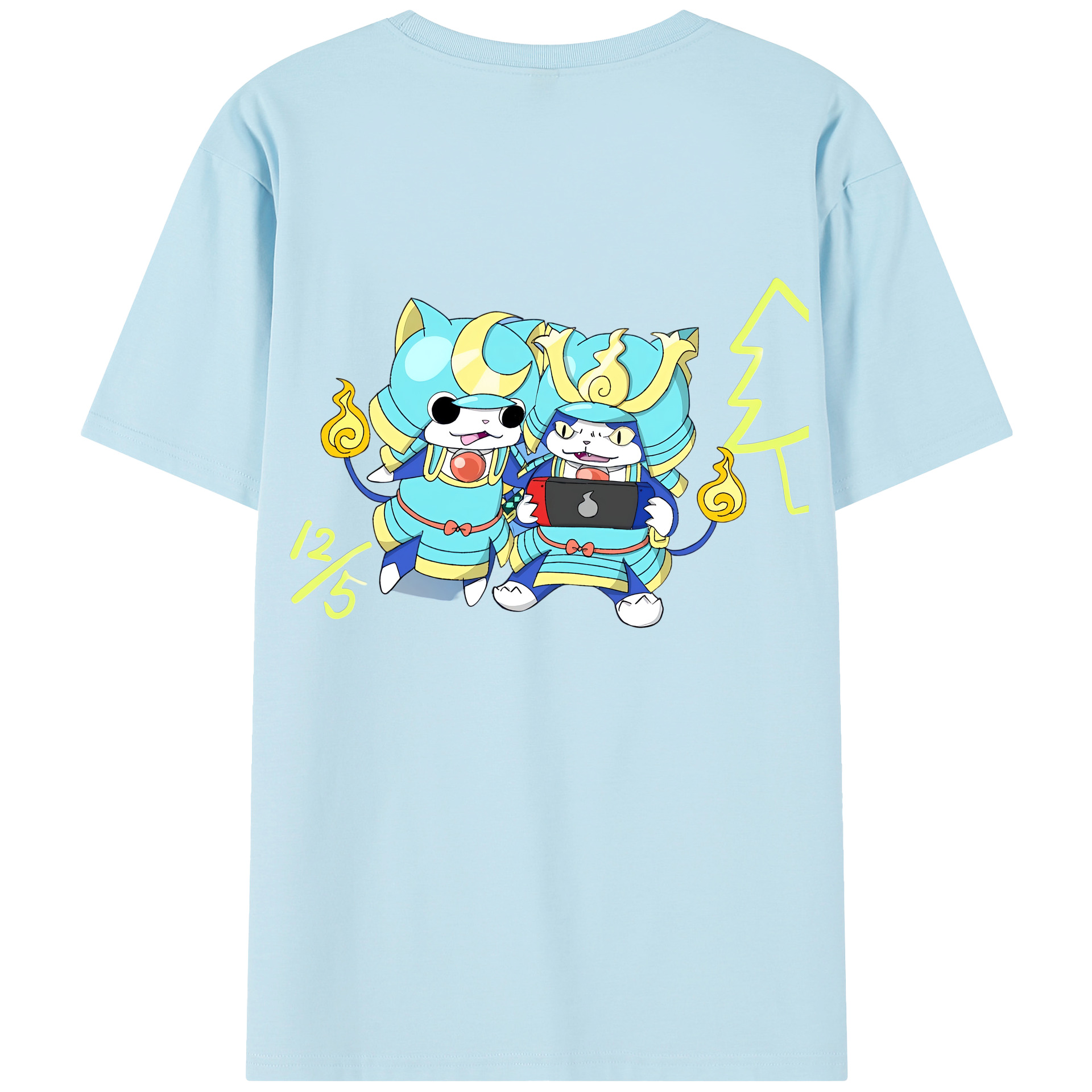 （画像用） 妖怪ウォッチ Yo-kai Watch 綿100％半袖Tシャツ（背面プリント）
